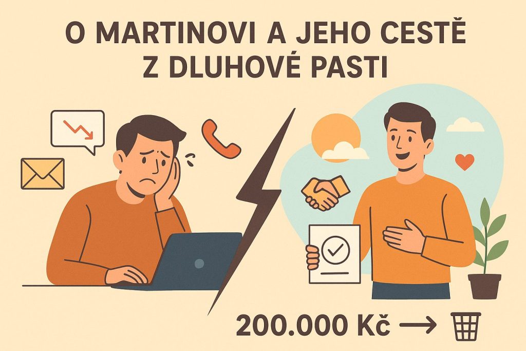 Oddlužení Martin — cesta z dluhové pasti 200 000 Kč, osobní bankrot, příběh klienta